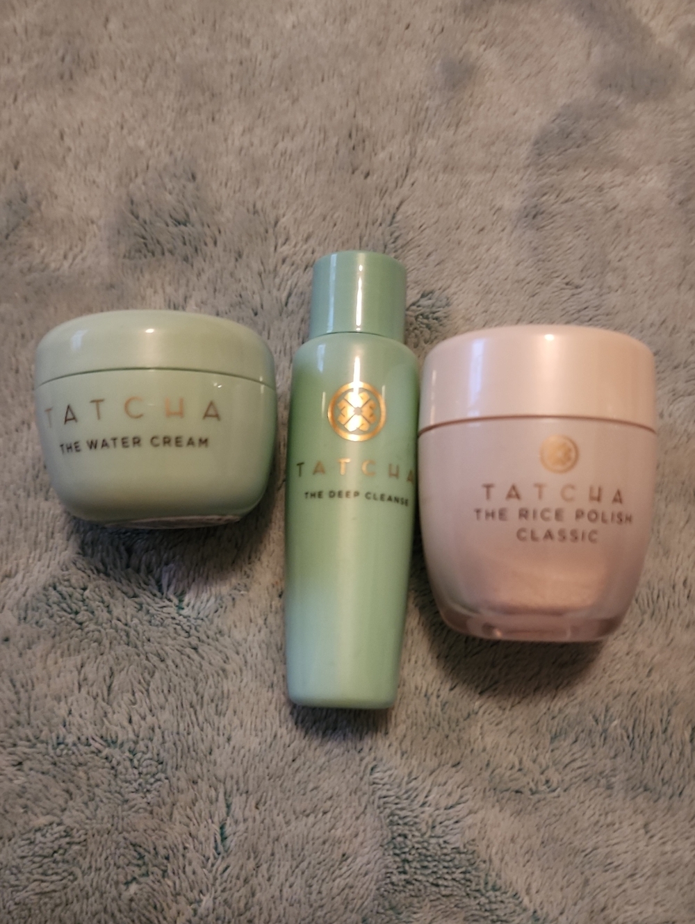 Tatcha Minis Set - The Water Creme, The deep Cleanse, And Rice Polish